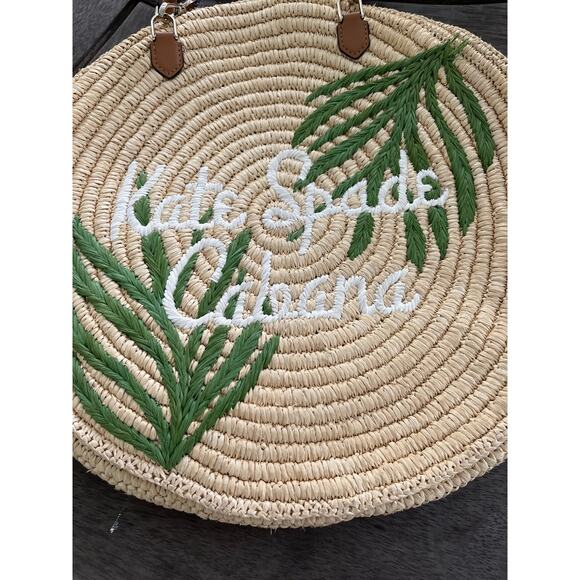 Kate Spade New York Sunkiss Cabana Straw Medium Tote - Picture 6 of 6